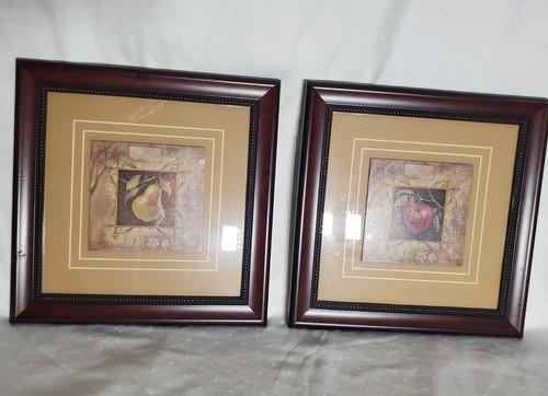 Set framed glass - glass, front